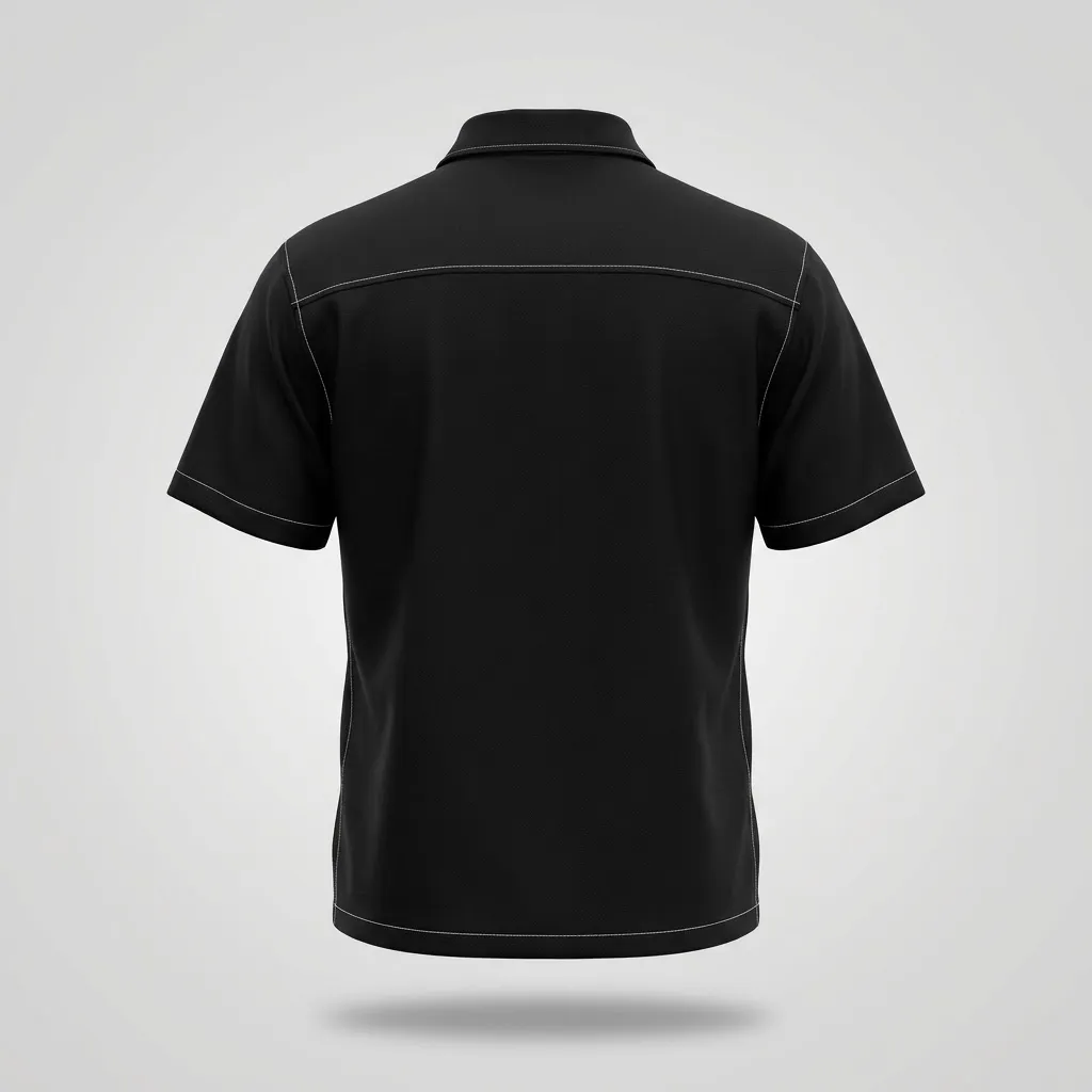 MAN – Chemise Contrast Stitch Noir